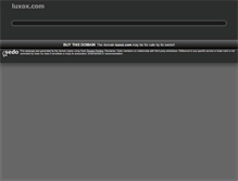 Tablet Screenshot of luxox.com